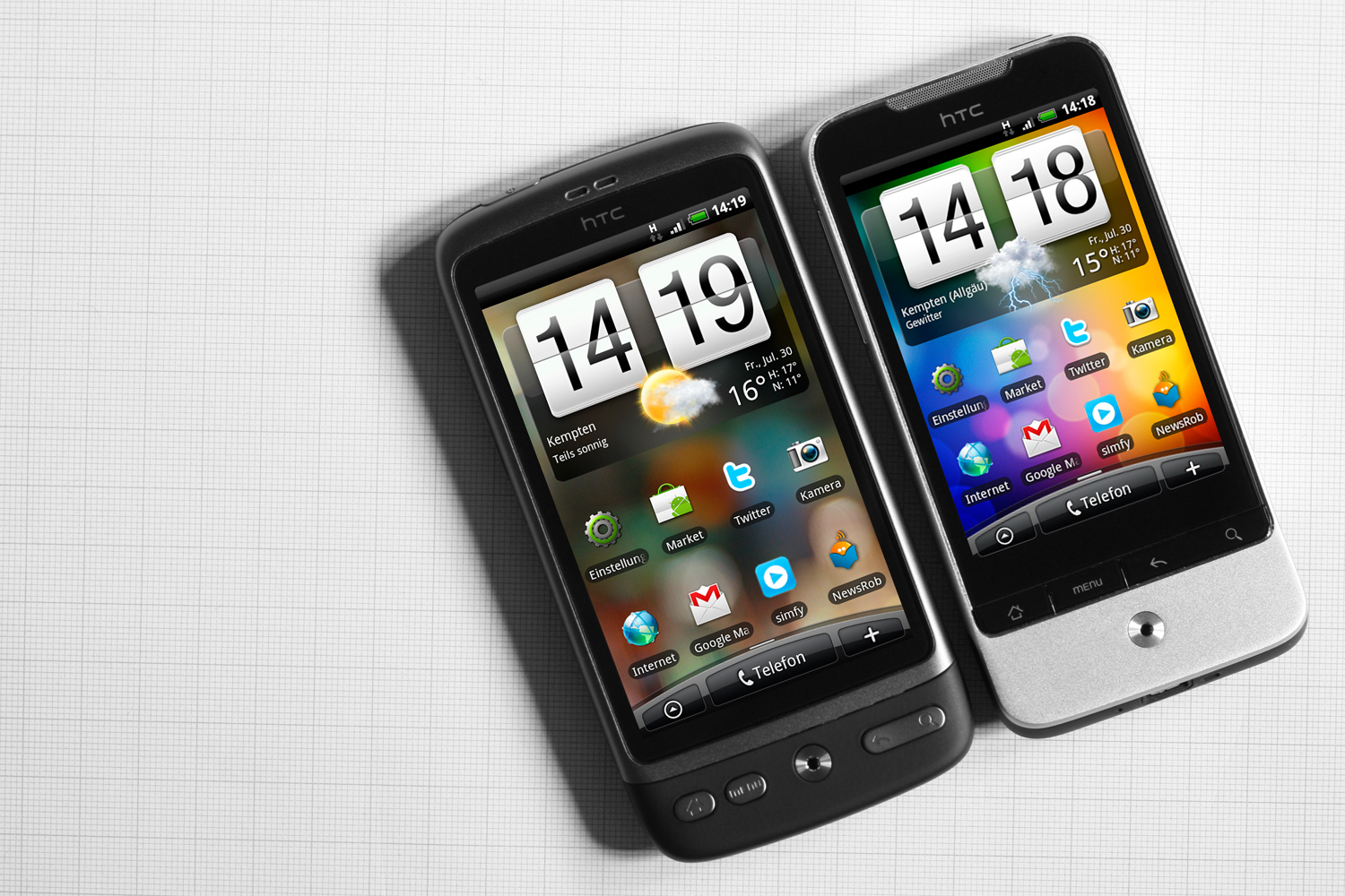 HTC Legend vs HTC Desire